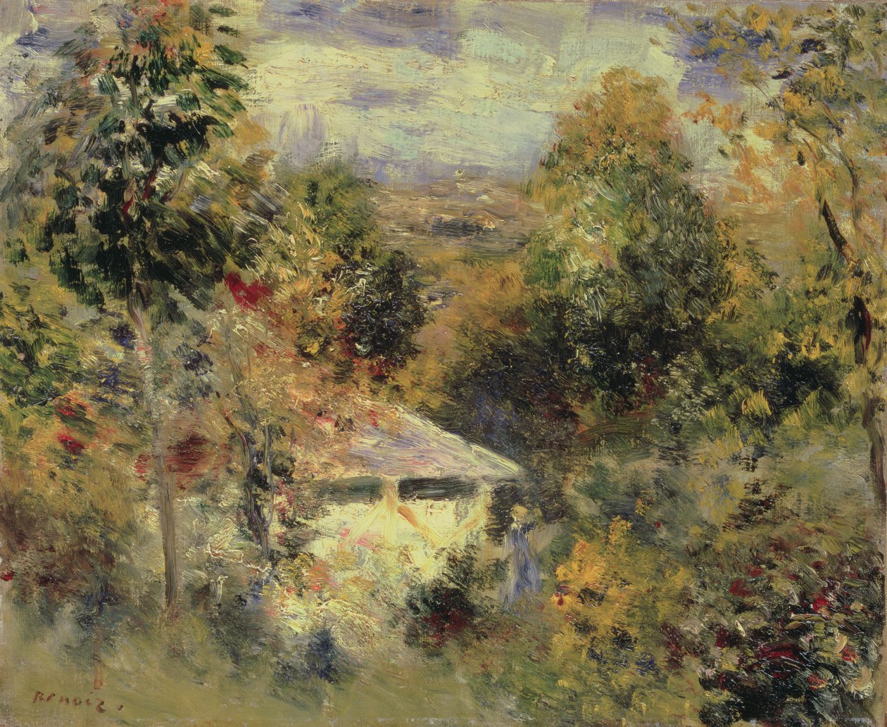 Ormandaki Ev, 1875 by Pierre Auguste Renoir