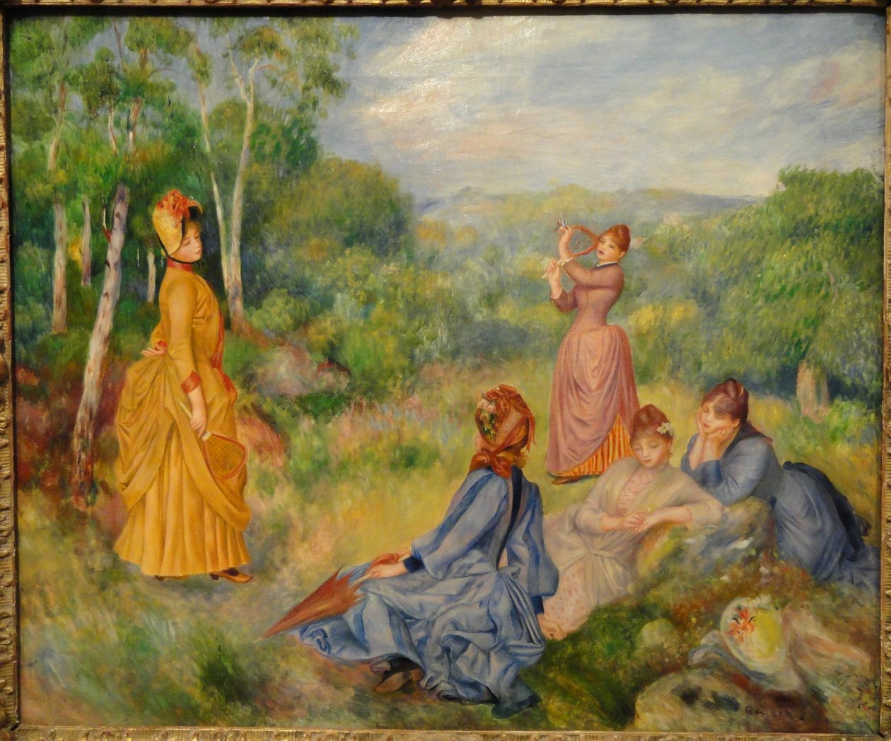 raketle oynayan genç kızlar by Pierre Auguste Renoir