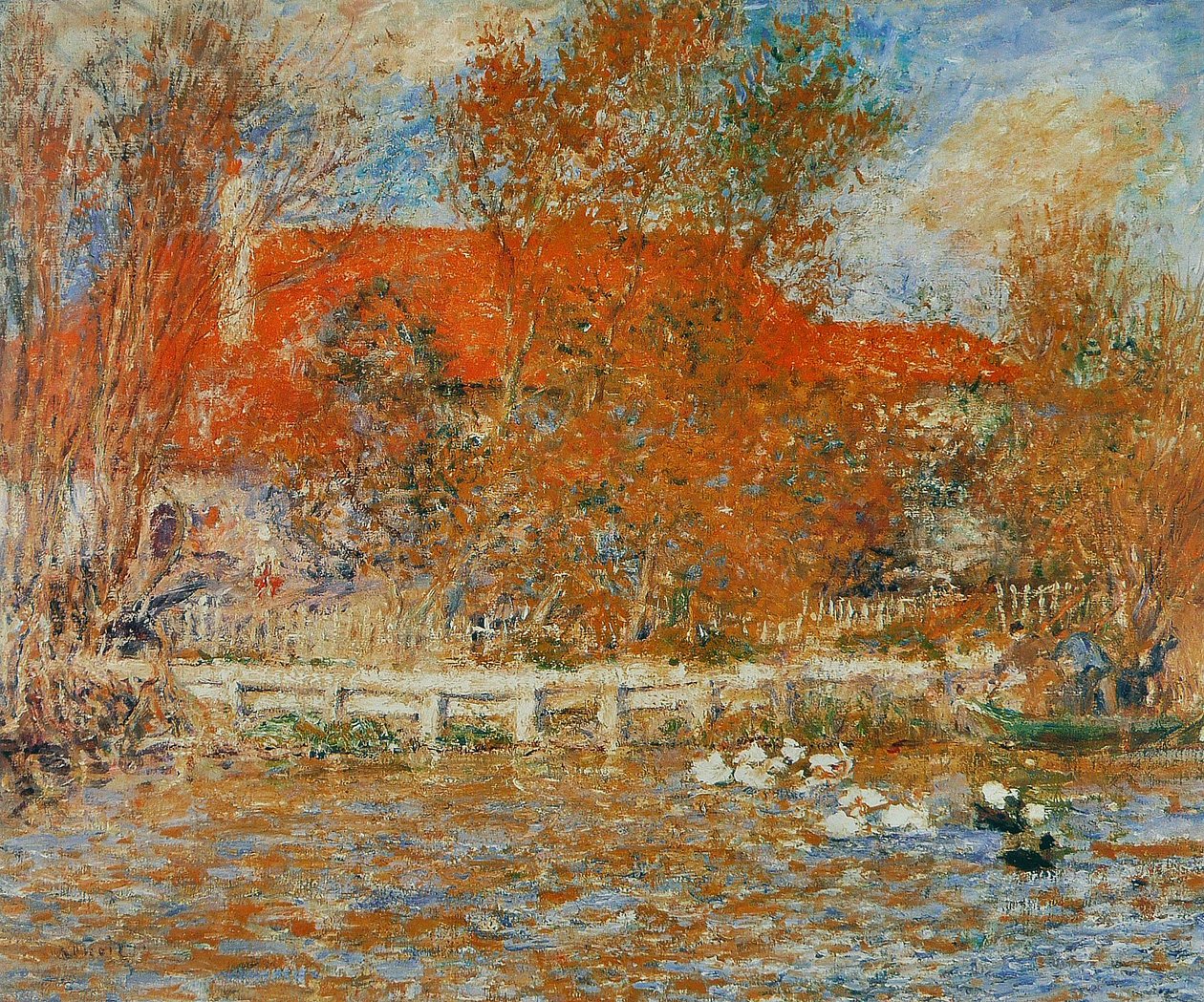 ördek göleti by Pierre Auguste Renoir