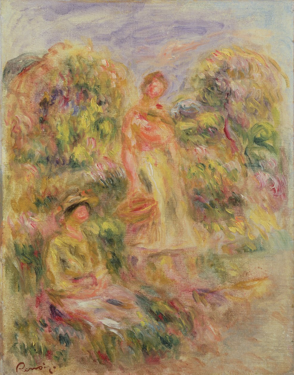 İki Kadınla Manzara, 1919 by Pierre Auguste Renoir
