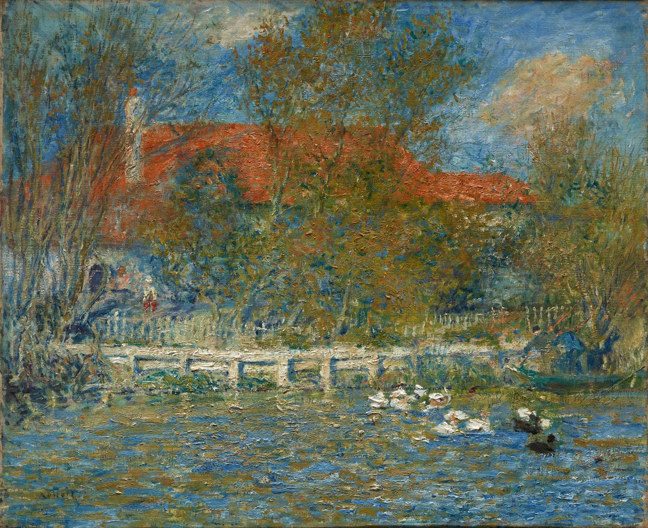 ördek gölet by Pierre Auguste Renoir