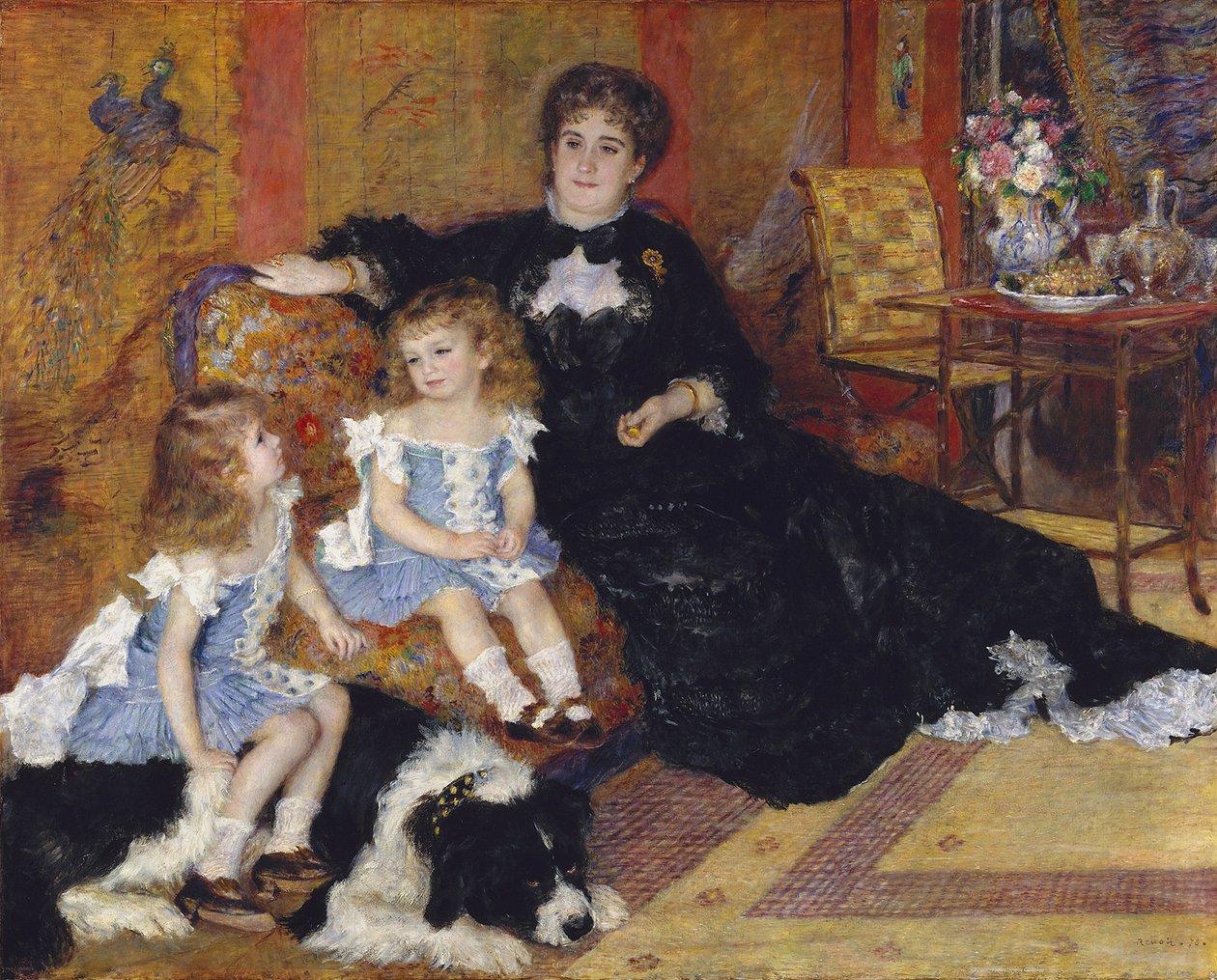 Madam Georges Charpentier ve Çocukları, 1878 by Pierre Auguste Renoir
