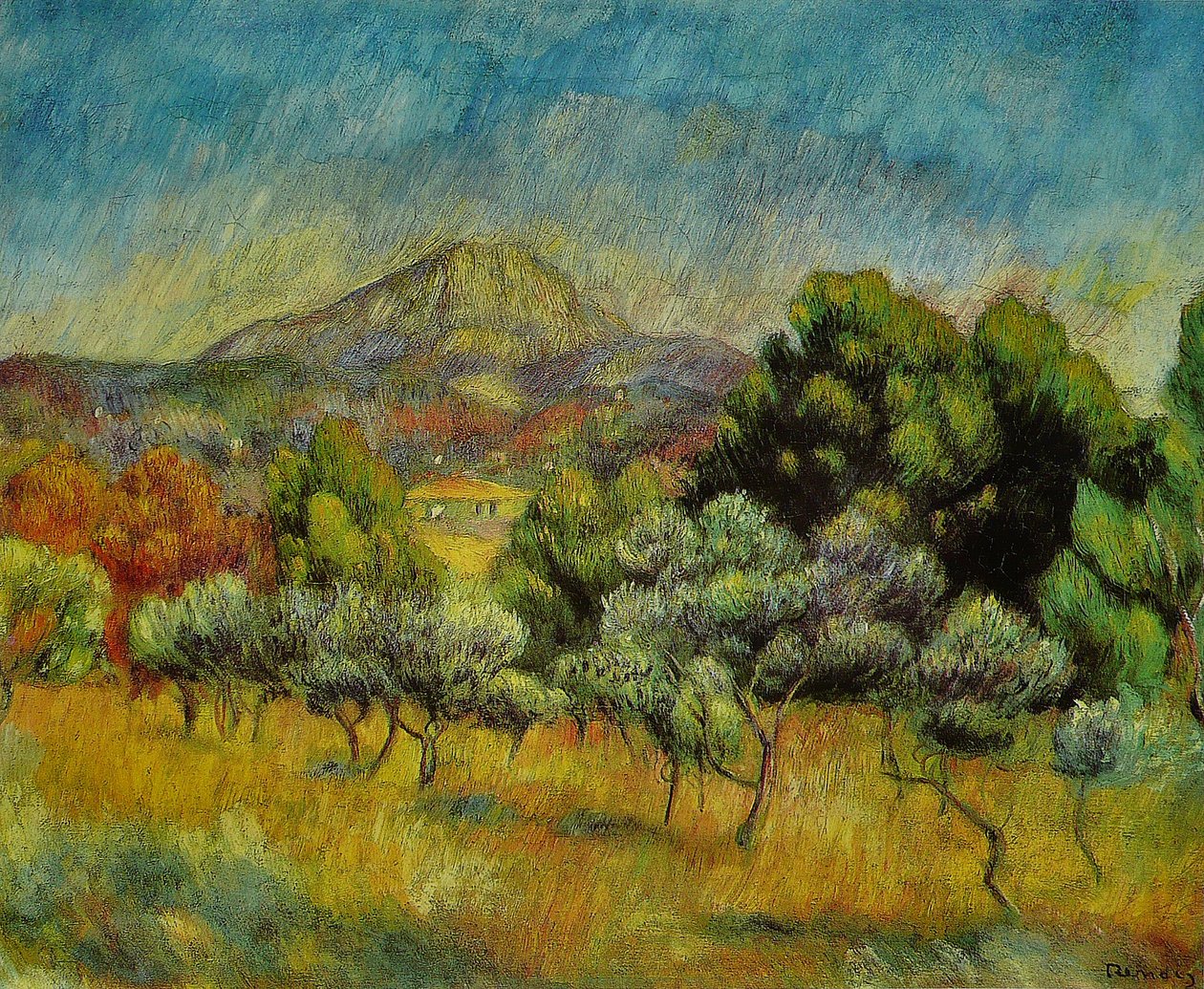 Sainte-Victoire Dağı by Pierre Auguste Renoir
