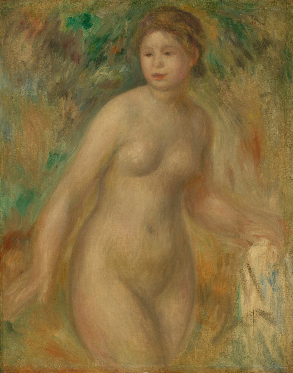 çıplak, 1895 by Pierre Auguste Renoir