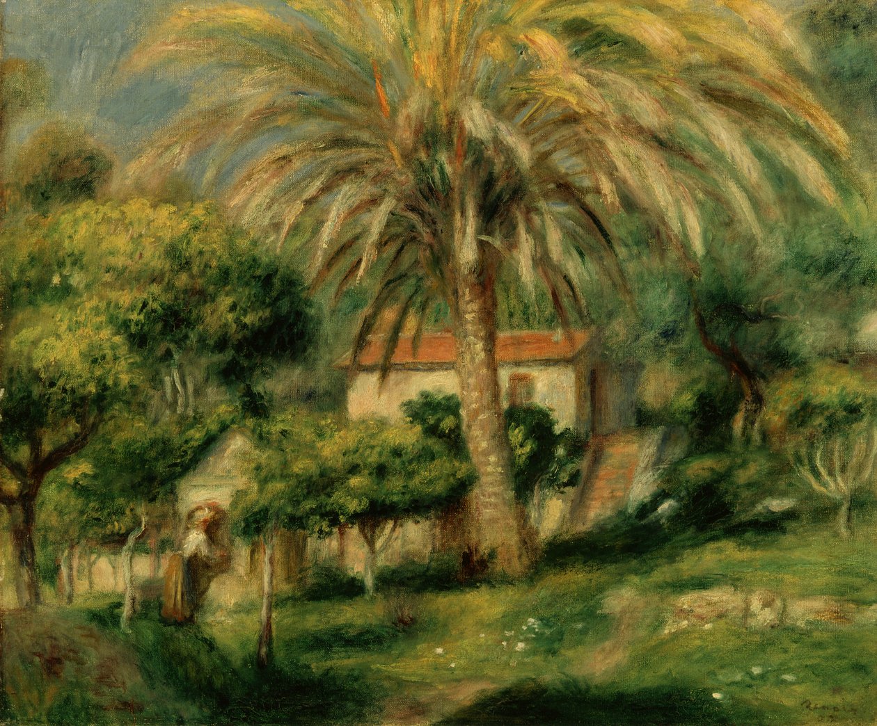 Palmiye Ağaçları, 1902 by Pierre Auguste Renoir