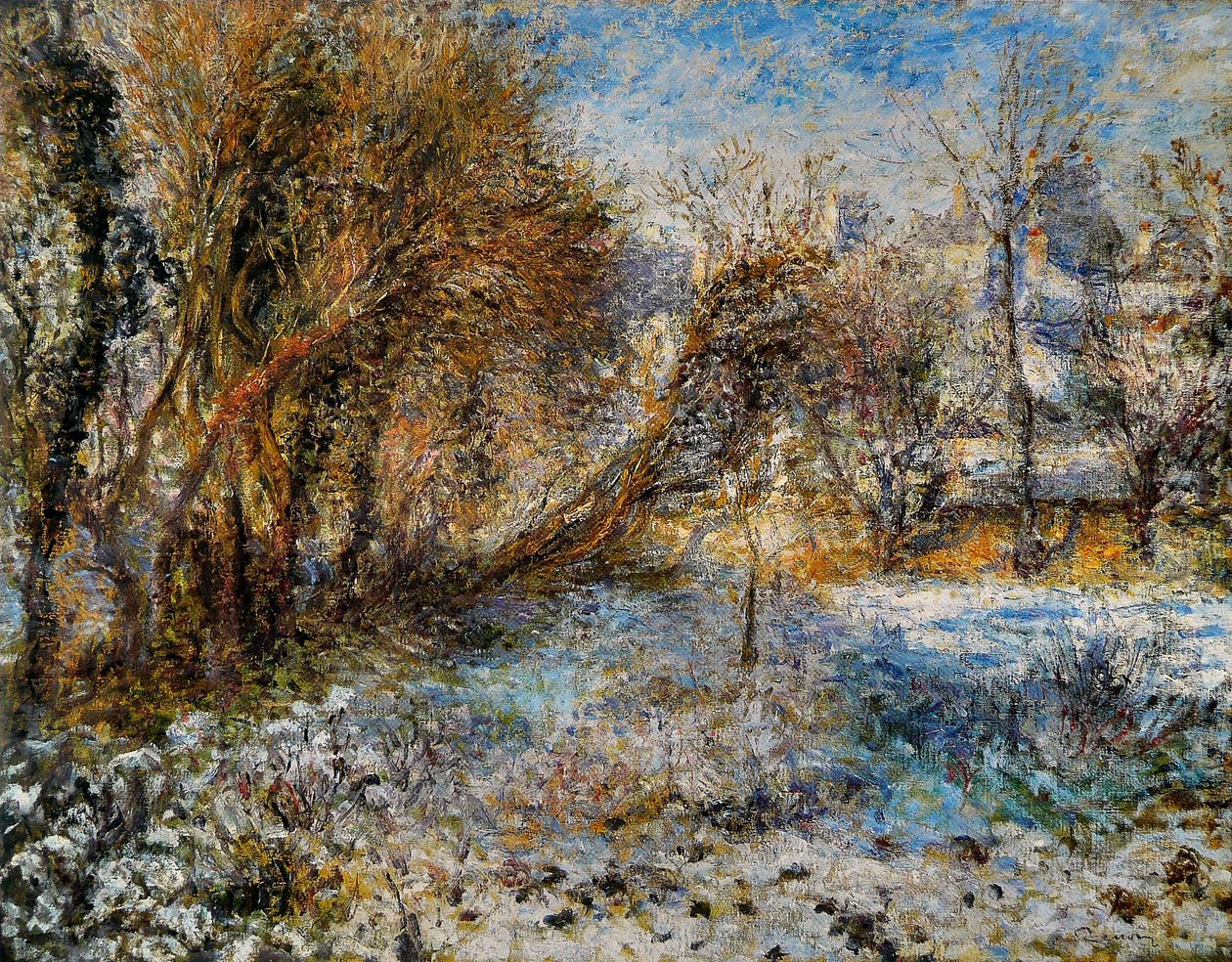 Kar manzarası by Pierre Auguste Renoir