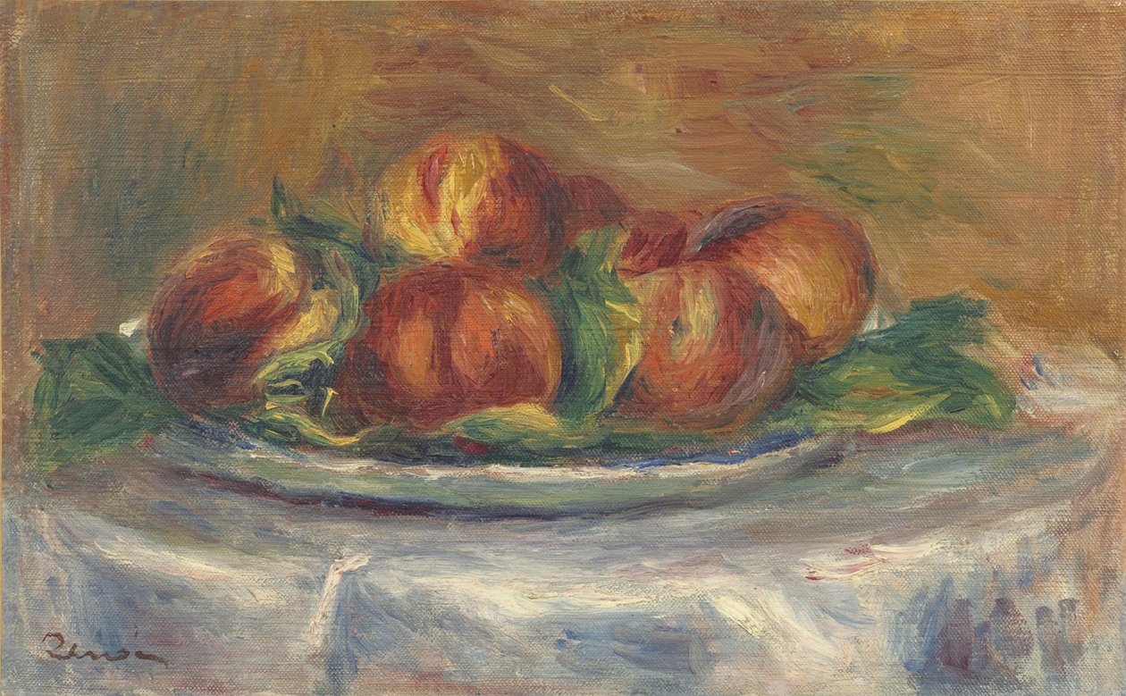 Tabakta Şeftali, 1902-5 by Pierre Auguste Renoir