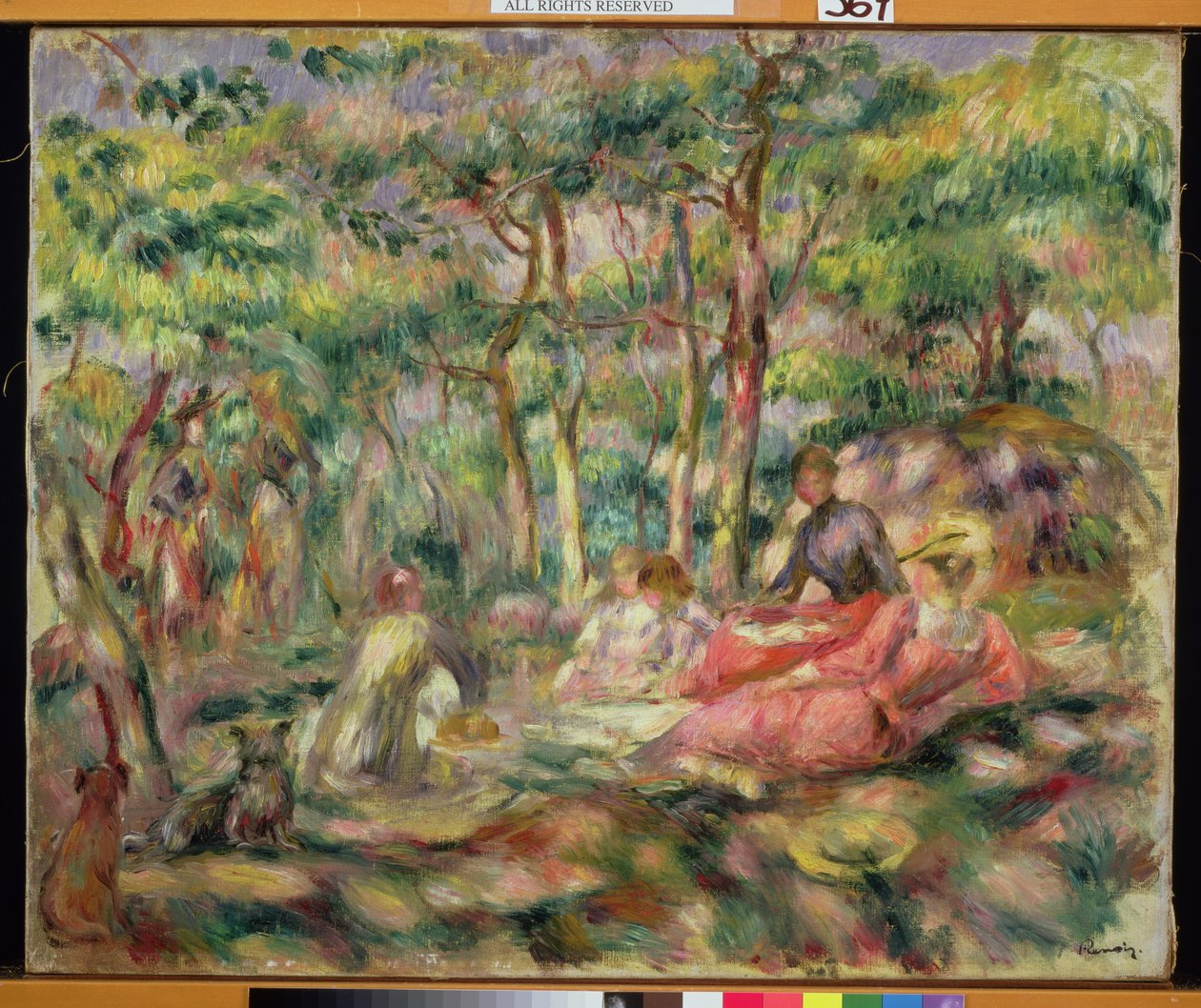 Piknik, yaklaşık 1893 by Pierre Auguste Renoir