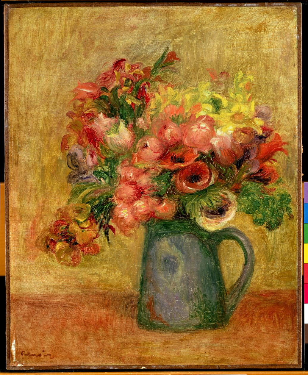 Çiçek Sürahisi, 1889 dolayları by Pierre Auguste Renoir
