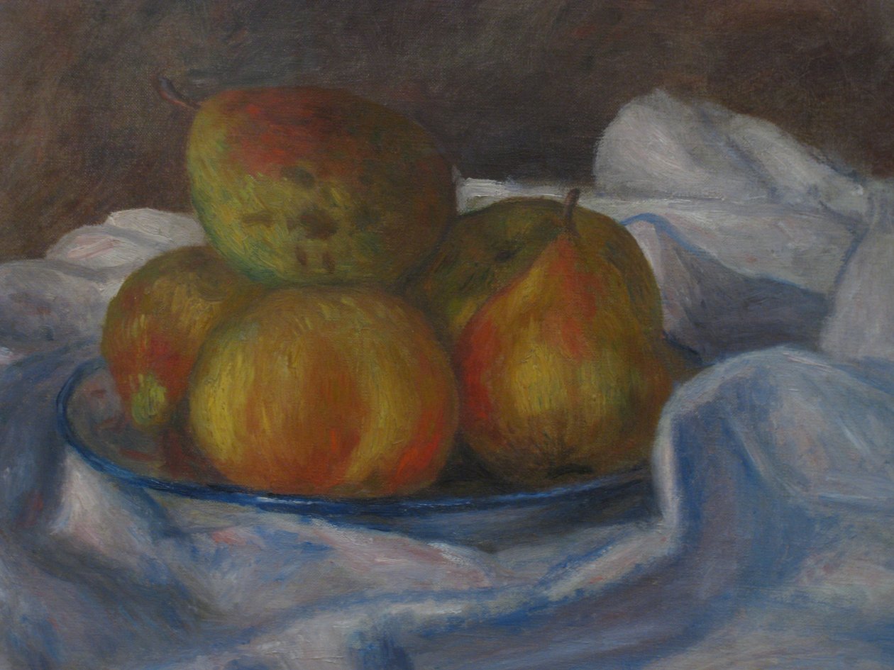 elma ve armut by Pierre Auguste Renoir