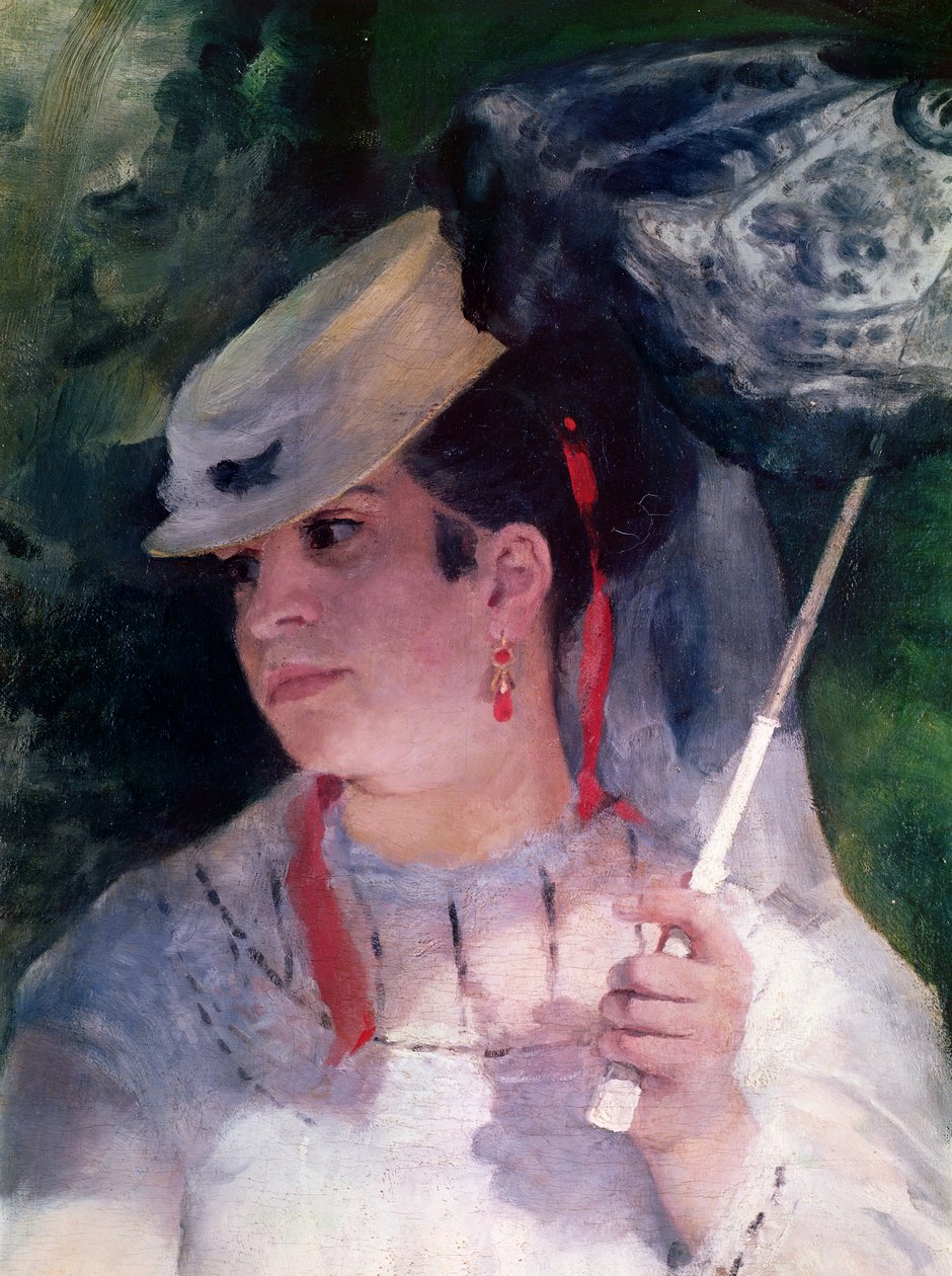 Lise portresi, 1867 (30330 detayı) by Pierre Auguste Renoir