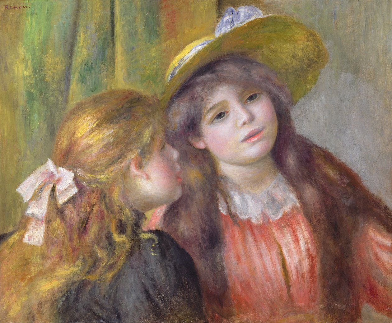 Portrait of Two Girls, c.1890-92  by Pierre Auguste Renoir