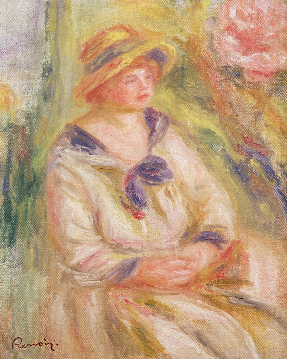 Bir Kadının Portresi, c.1910 by Pierre Auguste Renoir
