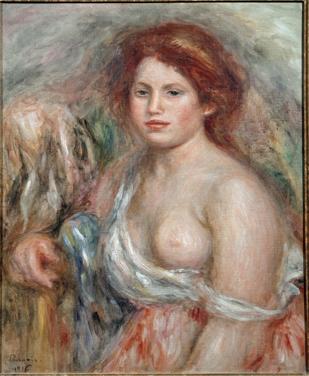 Bir ressamın modelinin portresi, 1916 by Pierre Auguste Renoir