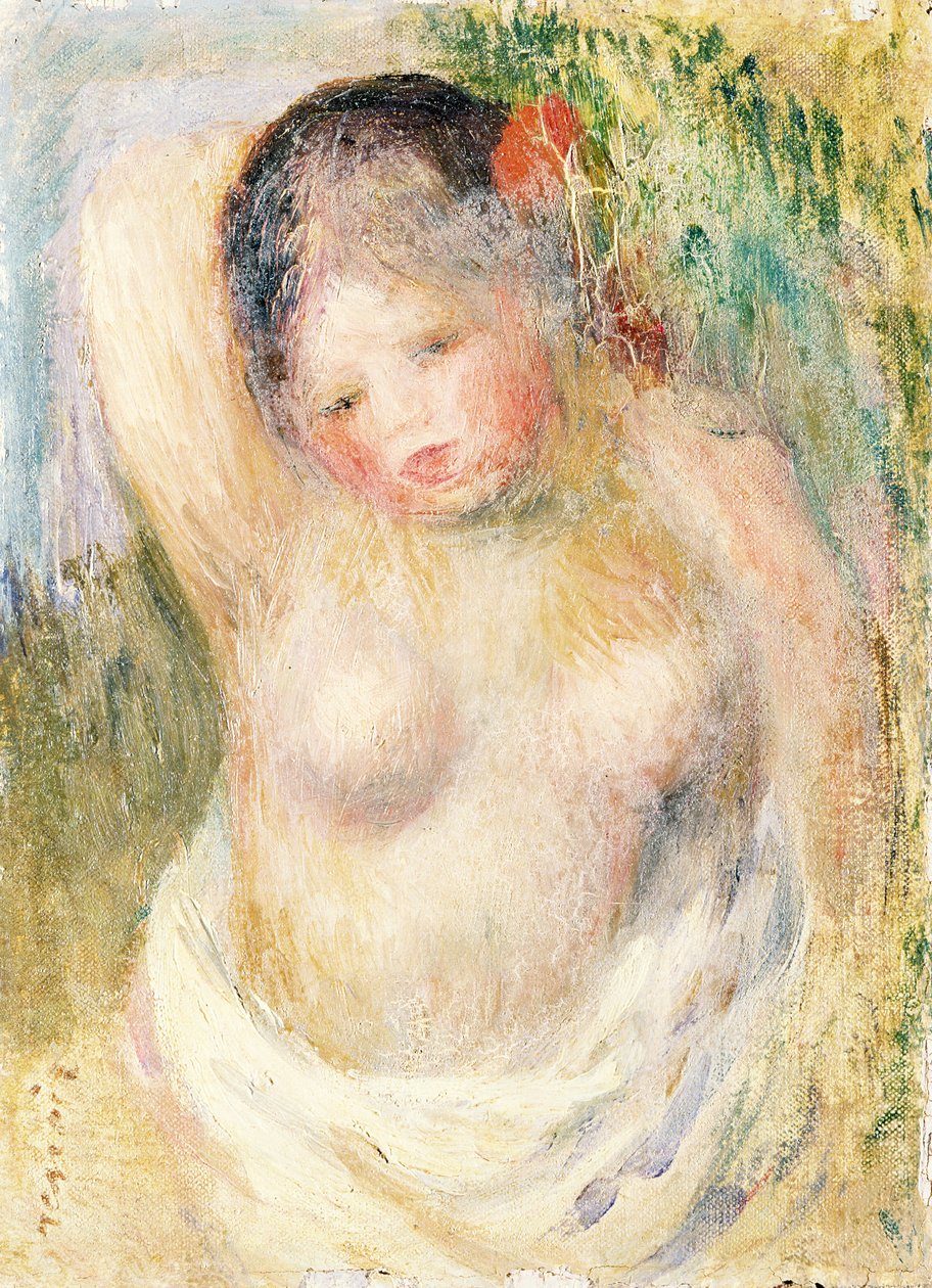 uzanmış çıplak by Pierre Auguste Renoir