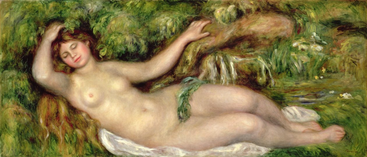 Yatan Çıplak, 1910 by Pierre Auguste Renoir