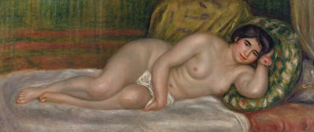 uzanmış kadın çıplak (Gabrielle) 1906-07 by Pierre Auguste Renoir
