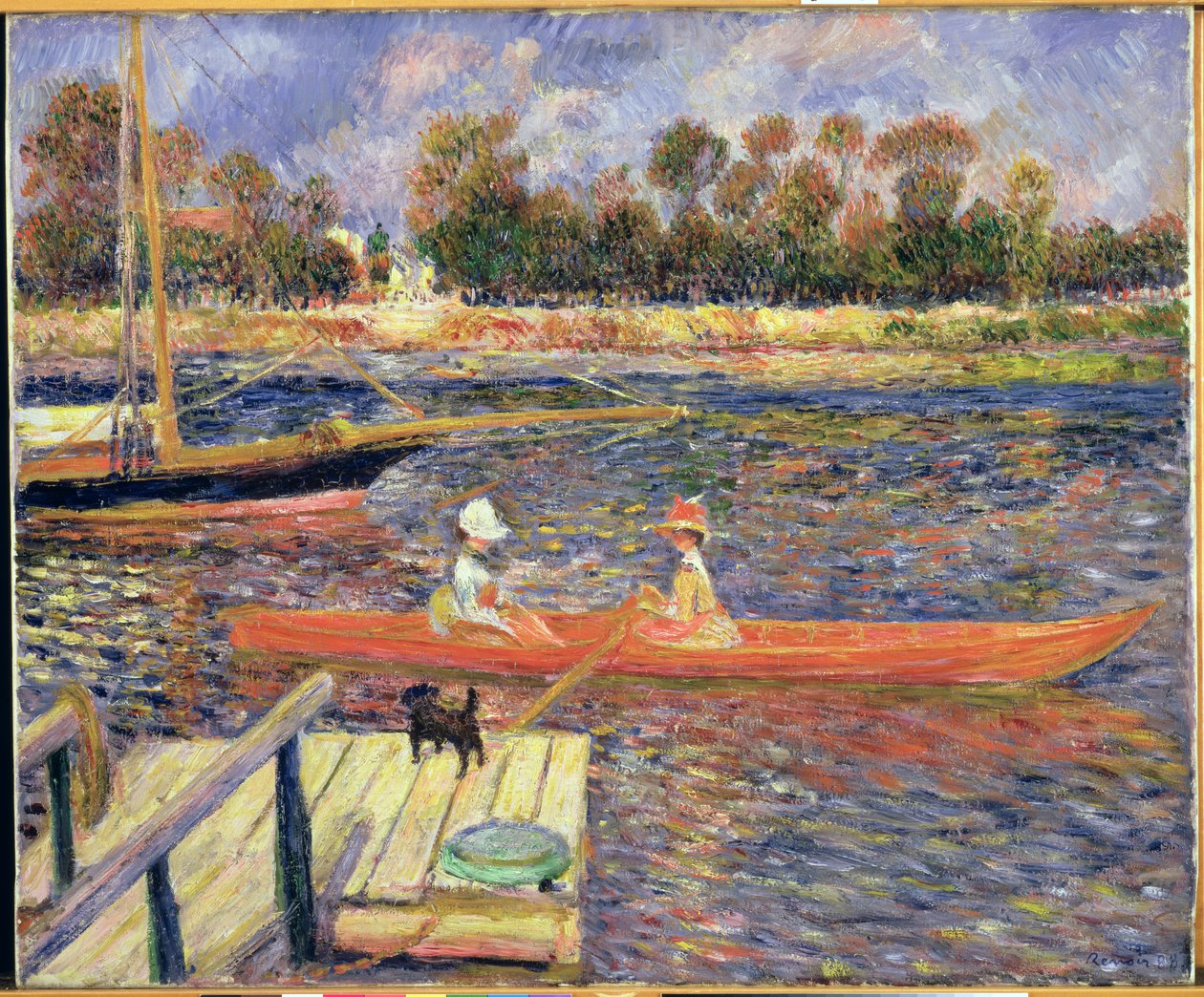Kırmızı Tekne, Argenteuil, 1888 by Pierre Auguste Renoir