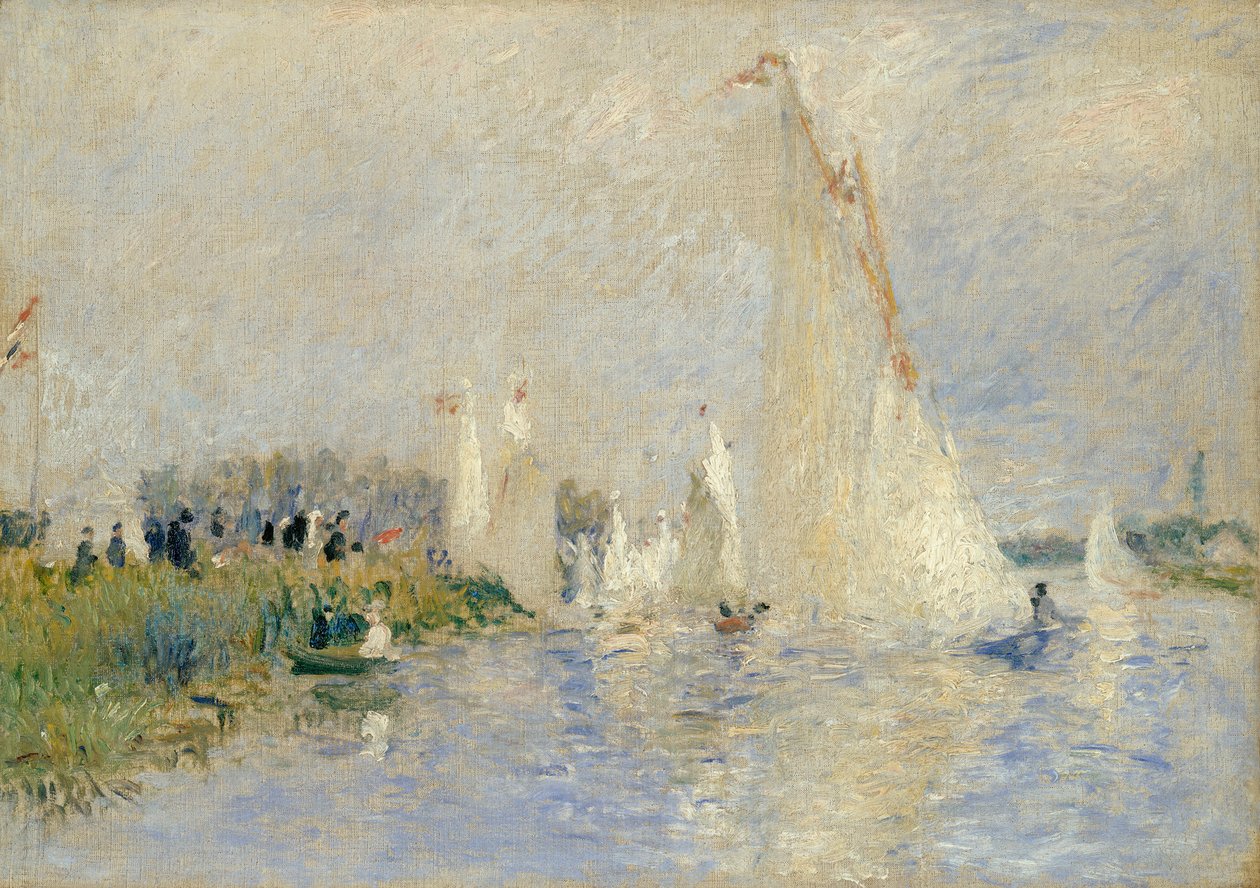 Regatta at Argenteuil, 1874  by Pierre Auguste Renoir