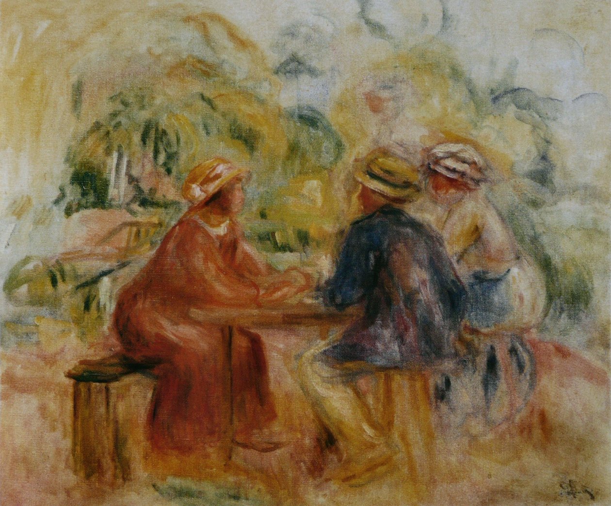 Bahçede buluşma by Pierre Auguste Renoir