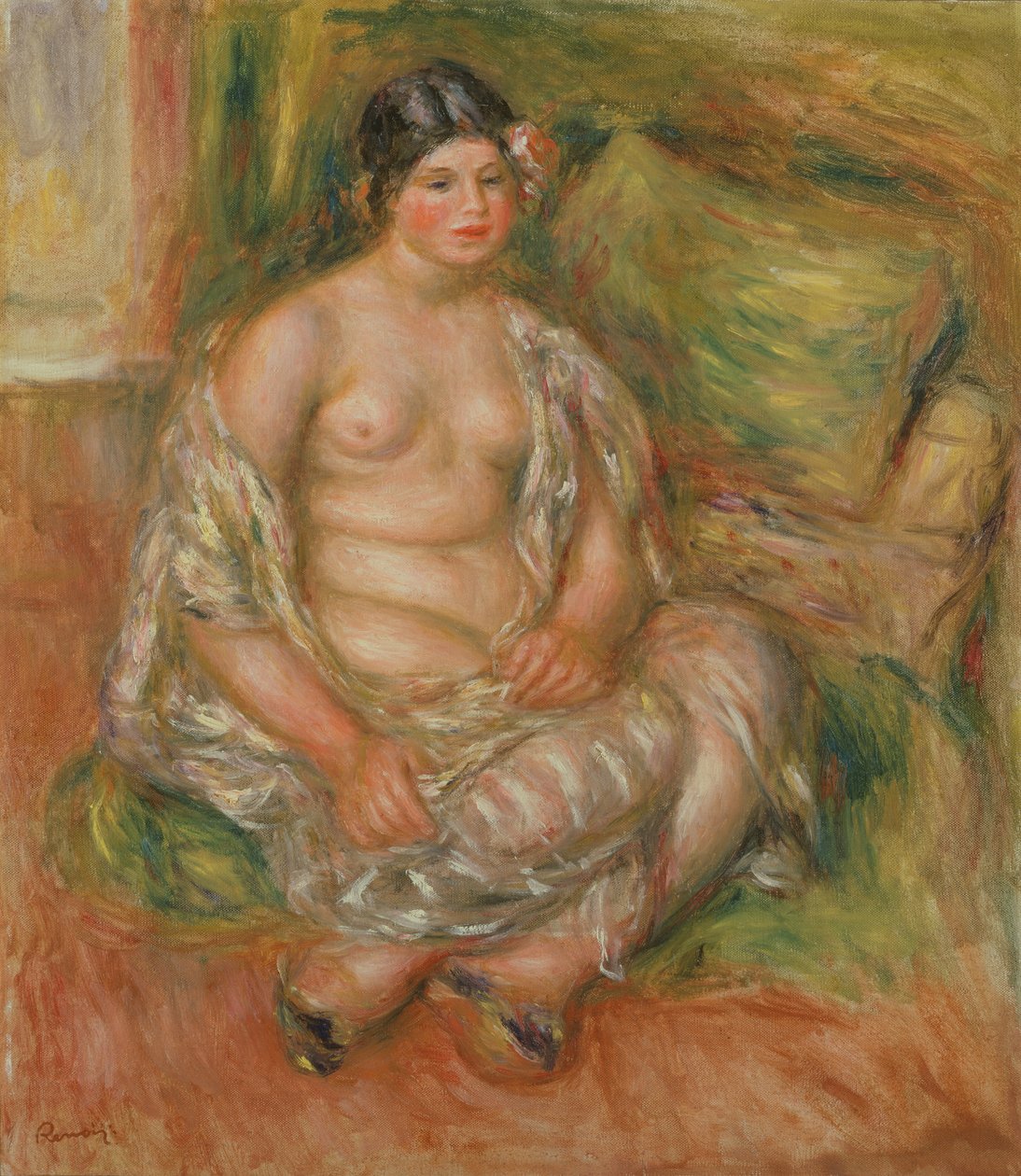 Oturan Odalık, 1918 by Pierre Auguste Renoir