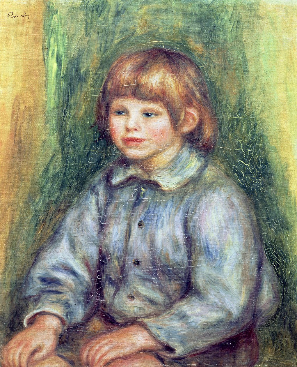Seated Portrait of Claude Renoir (1901-81) 1905-08  by Pierre Auguste Renoir