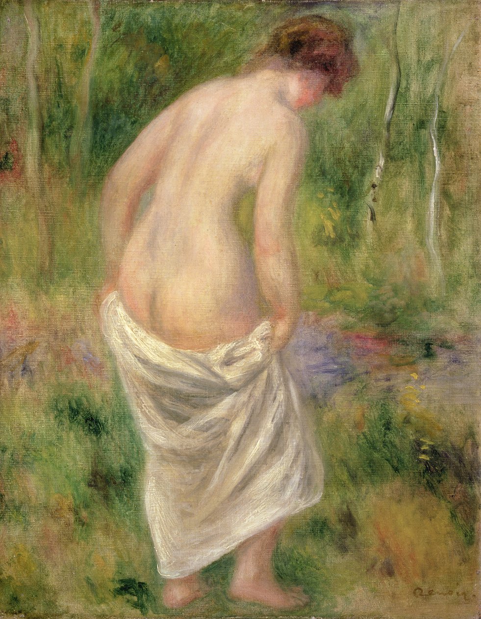 Manzarada Çıplak Durmak, 1914 by Pierre Auguste Renoir