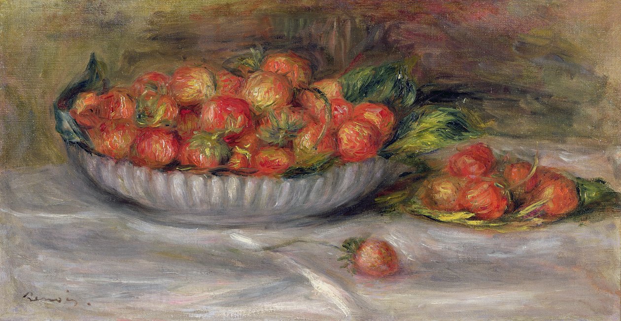Çilekli Natürmort, 1914 by Pierre Auguste Renoir
