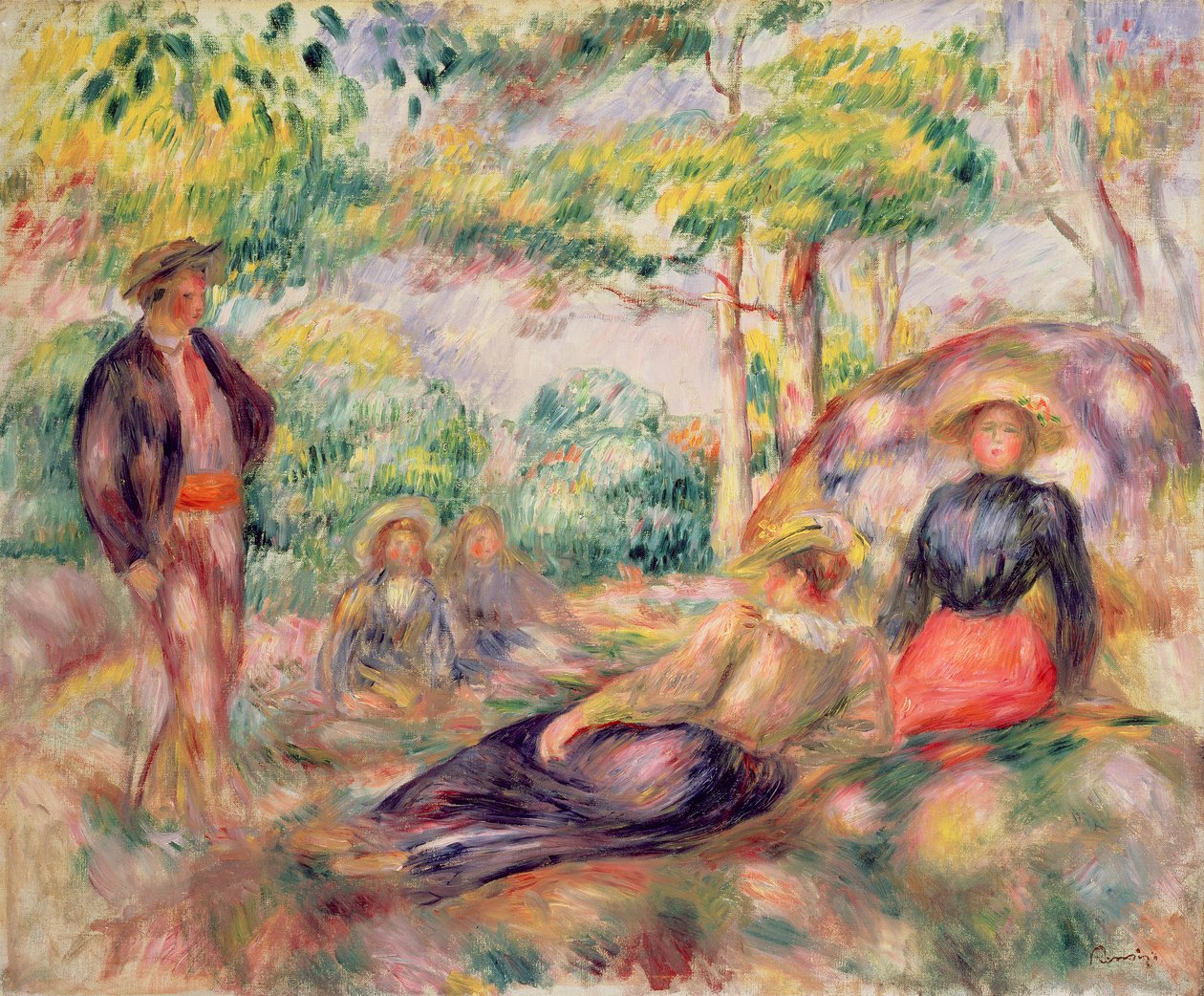Piknik Çalışması, c.1893 by Pierre Auguste Renoir