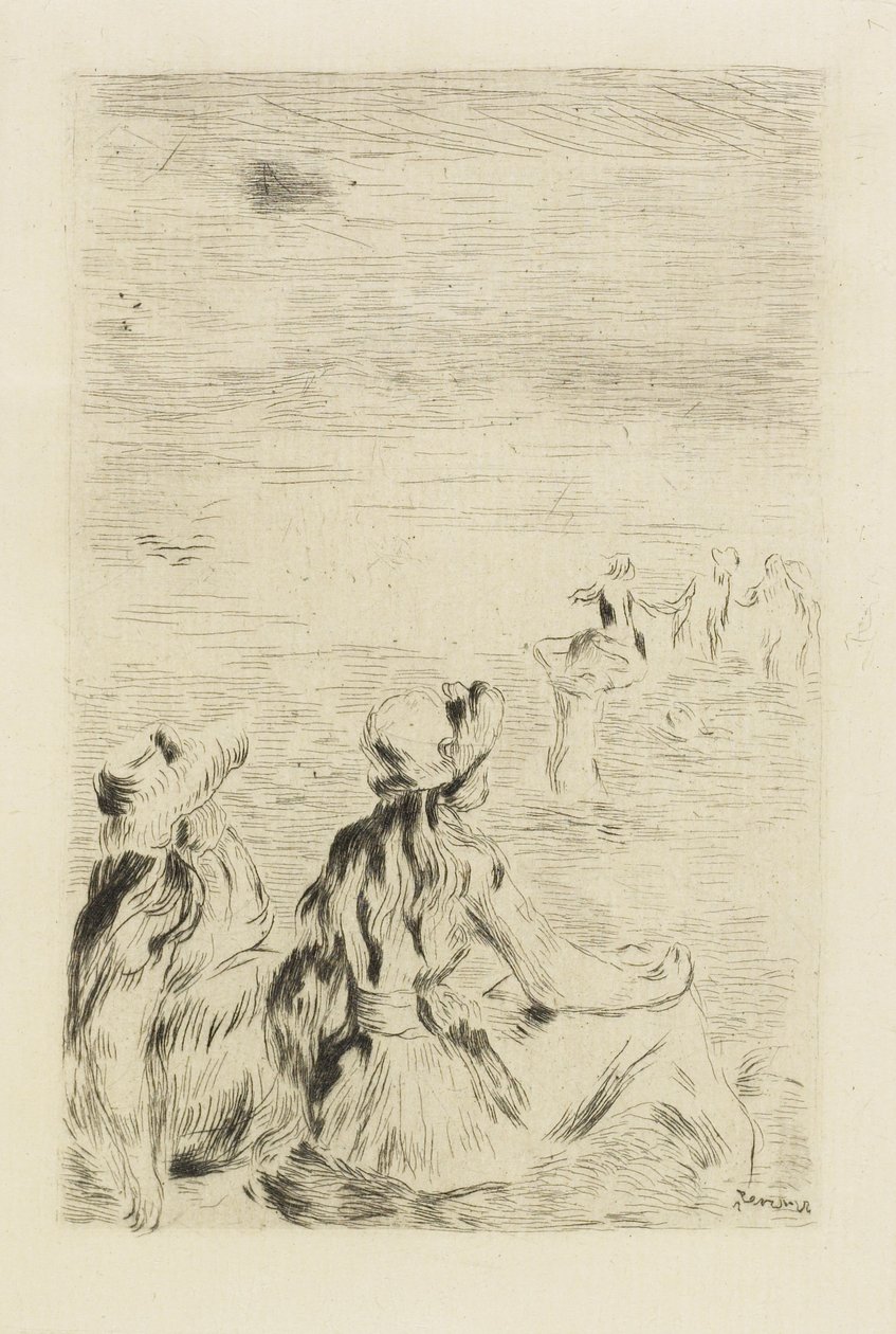 Sahilde, ç. 1892 by Pierre Auguste Renoir