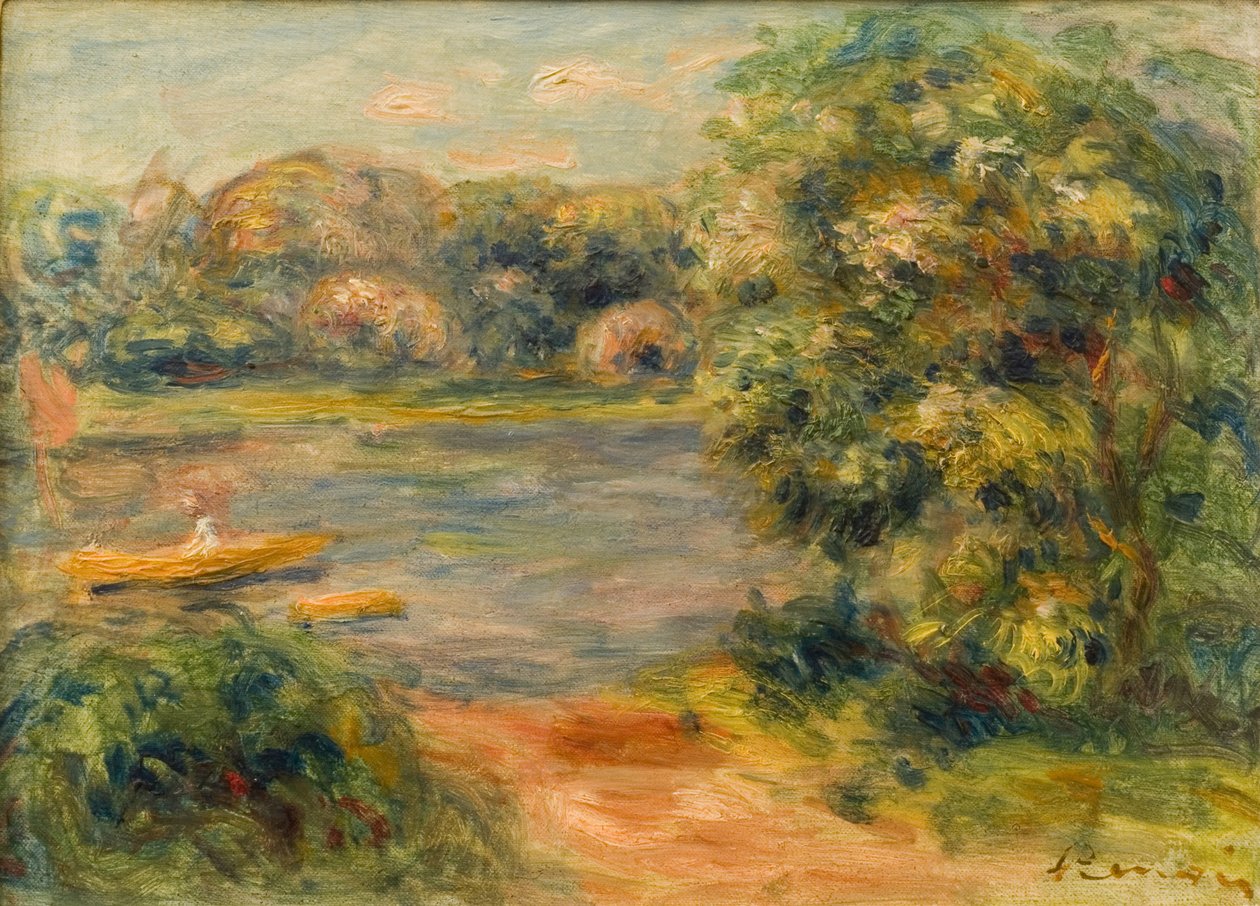 ಸರೋವರದ ಮೇಲೆ ದೋಣಿ, 1901 ಟರ್ಕ್ by Pierre Auguste Renoir