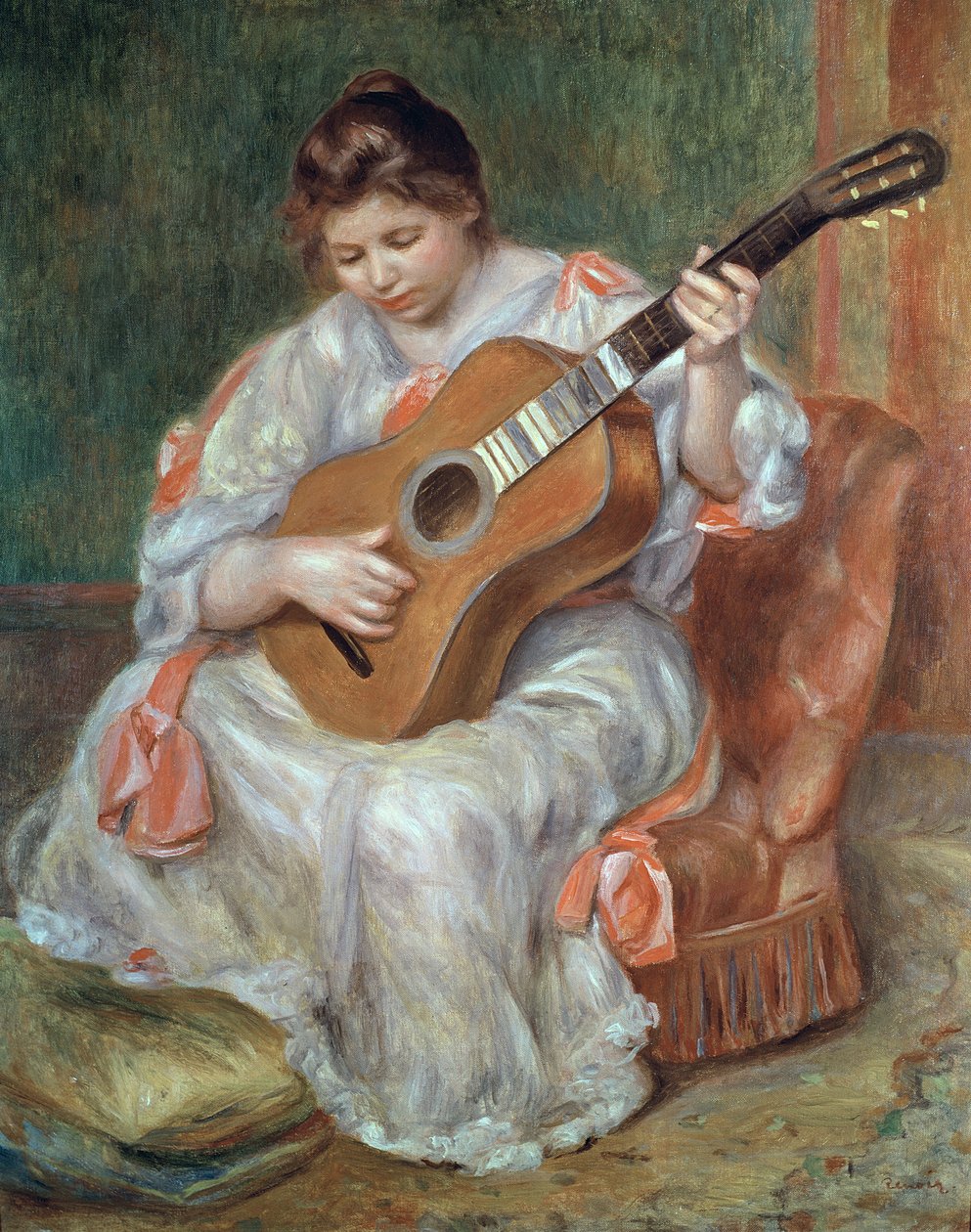 The Guitar Player, 1897  by Pierre Auguste Renoir