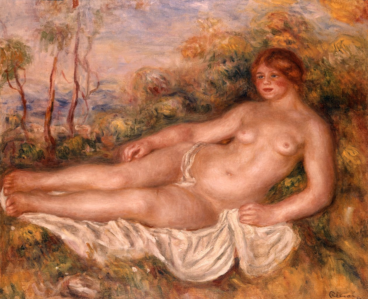 Yatan Yüzücü (La Baigneuse Couchee) 1906 by Pierre Auguste Renoir