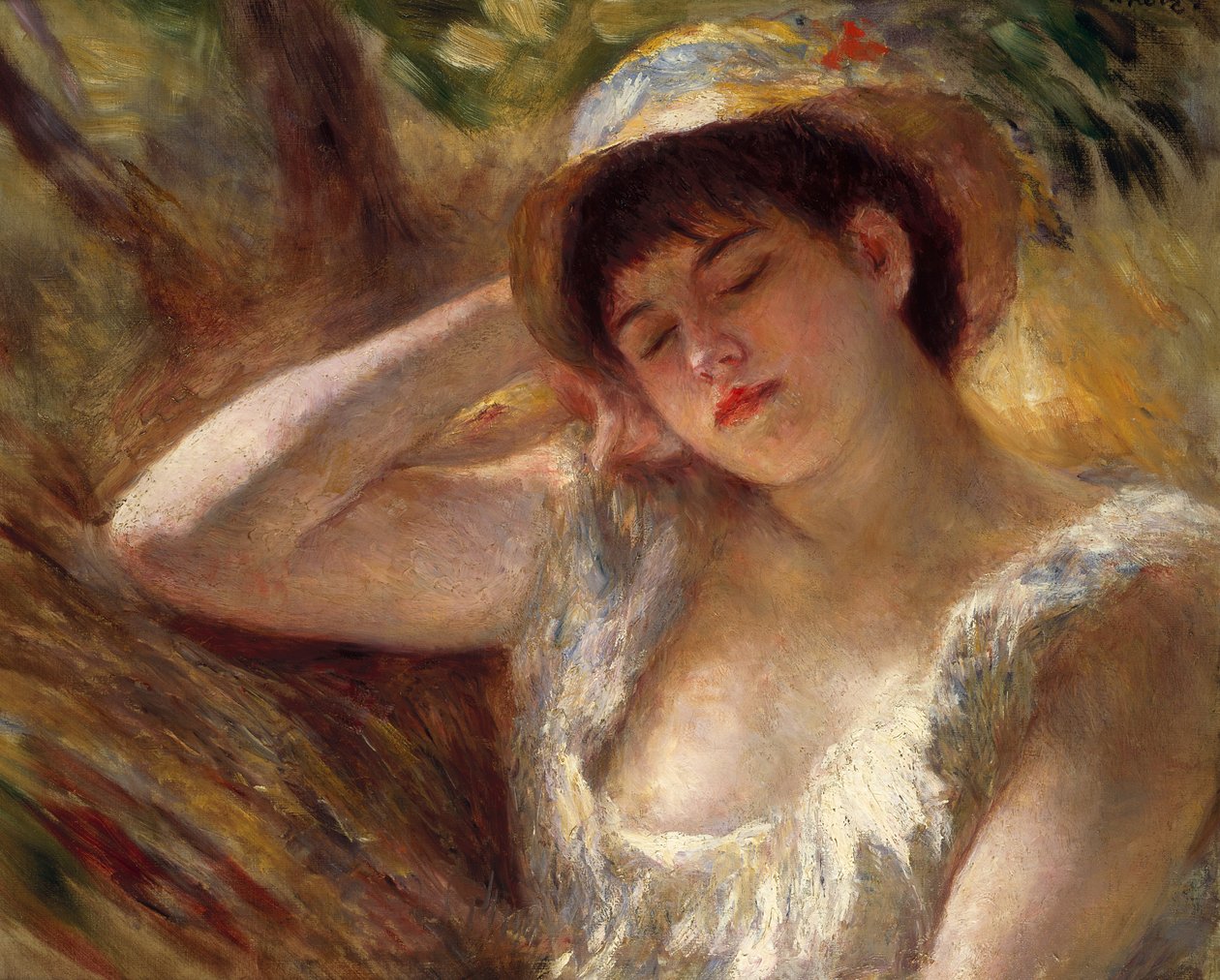 Uyuyan, 1880 by Pierre Auguste Renoir