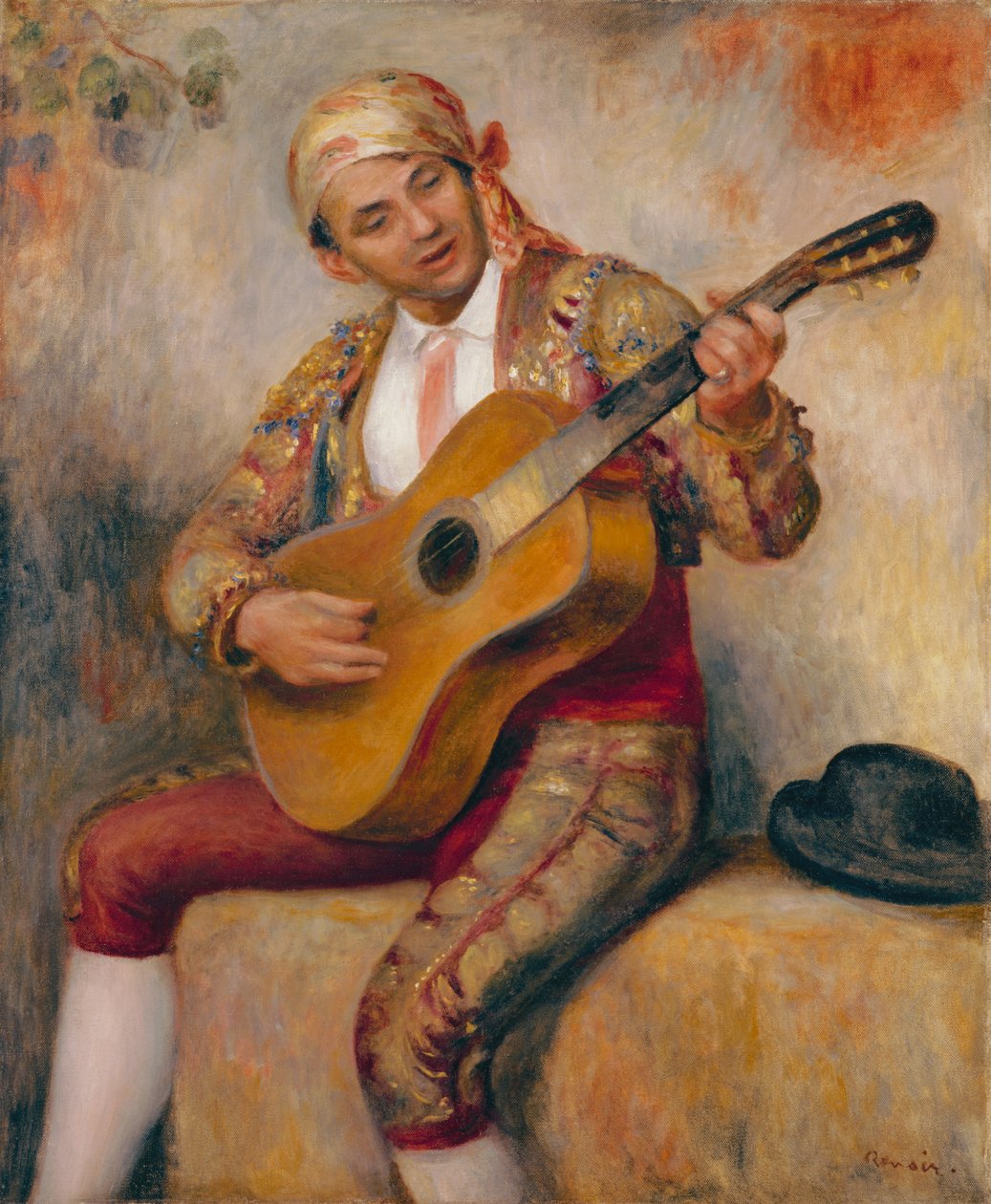 İspanyol Gitarist, 1894 by Pierre Auguste Renoir