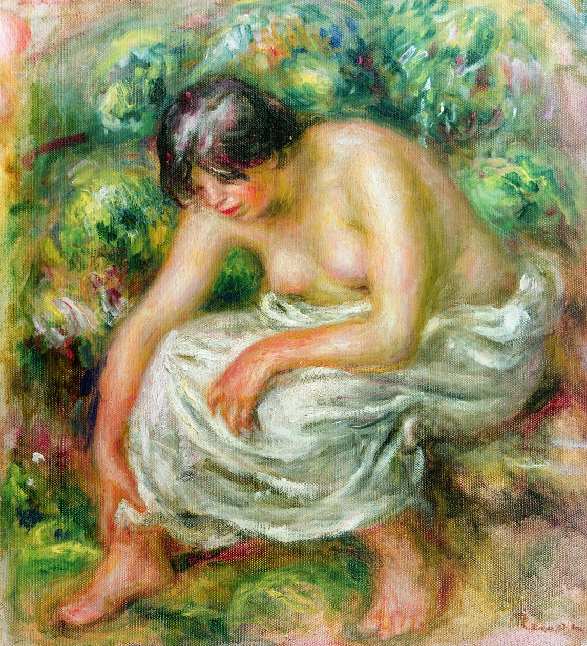 Banyodan sonraki tuvalet, 1915 by Pierre Auguste Renoir