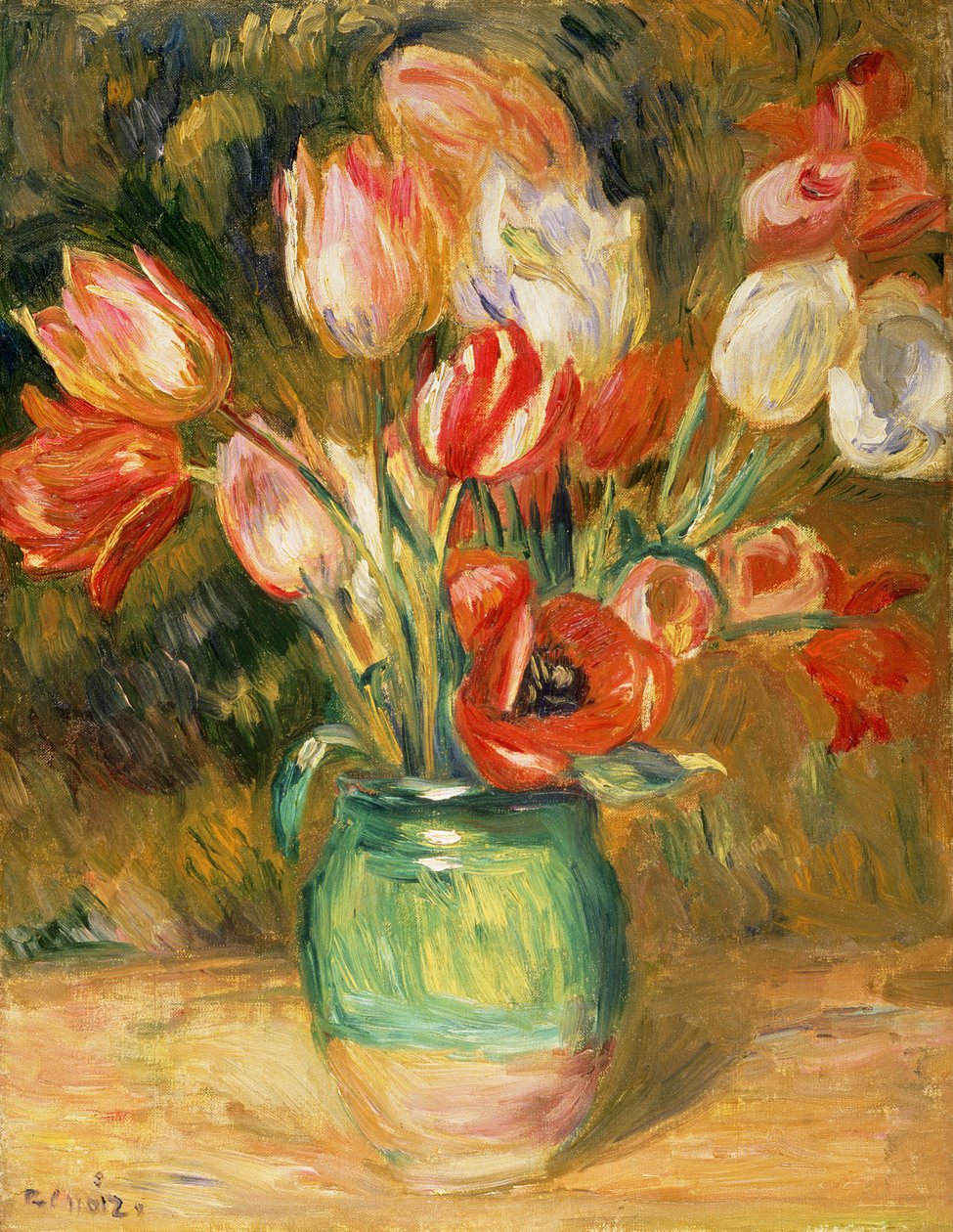 Vazoda Laleler by Pierre Auguste Renoir