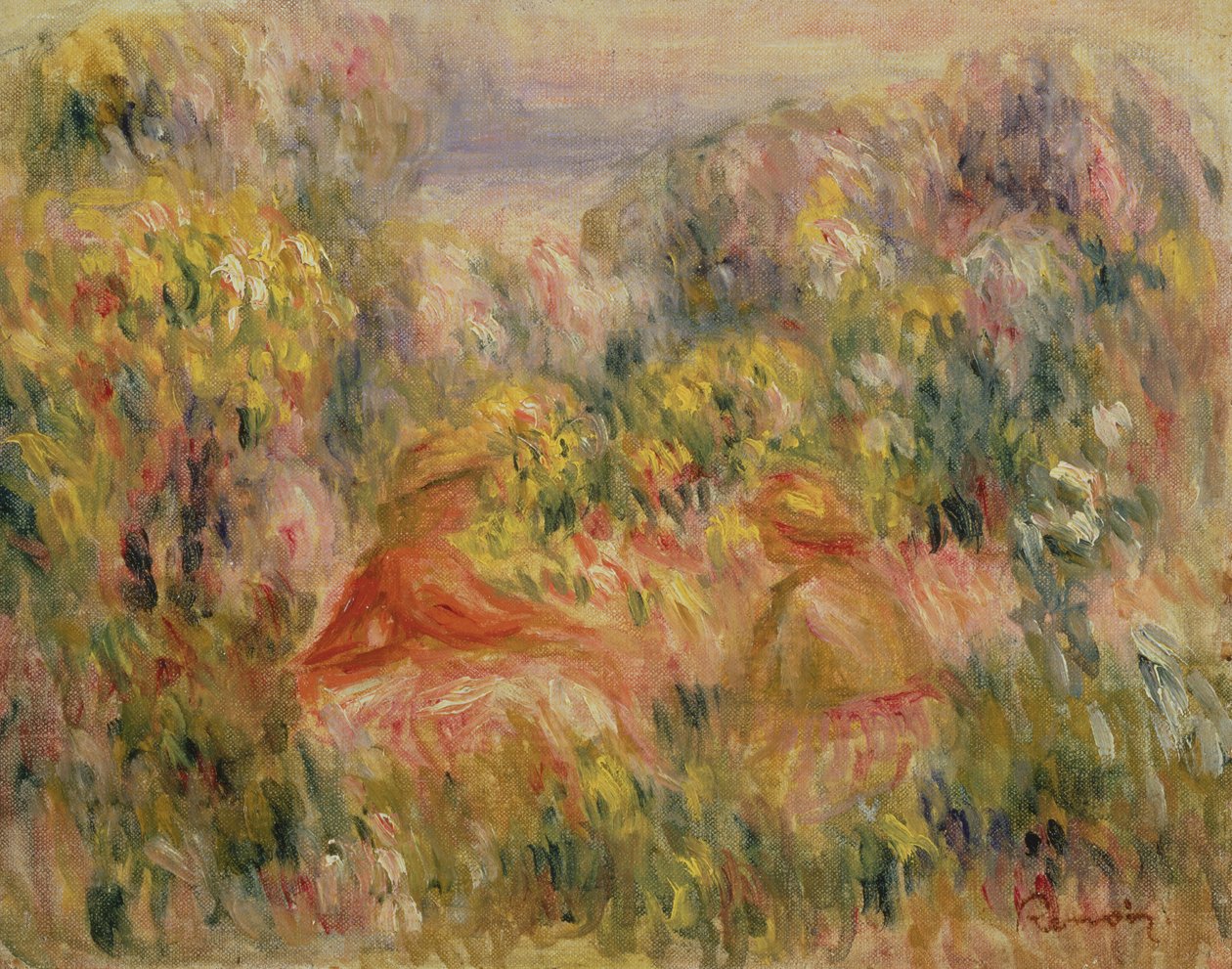 Manzarada İki Figür, 1917-19 by Pierre Auguste Renoir