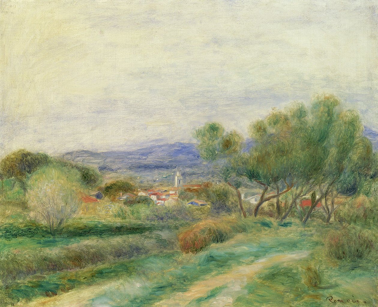 La Seyne manzarası, Provence, 1890 dolayları by Pierre Auguste Renoir