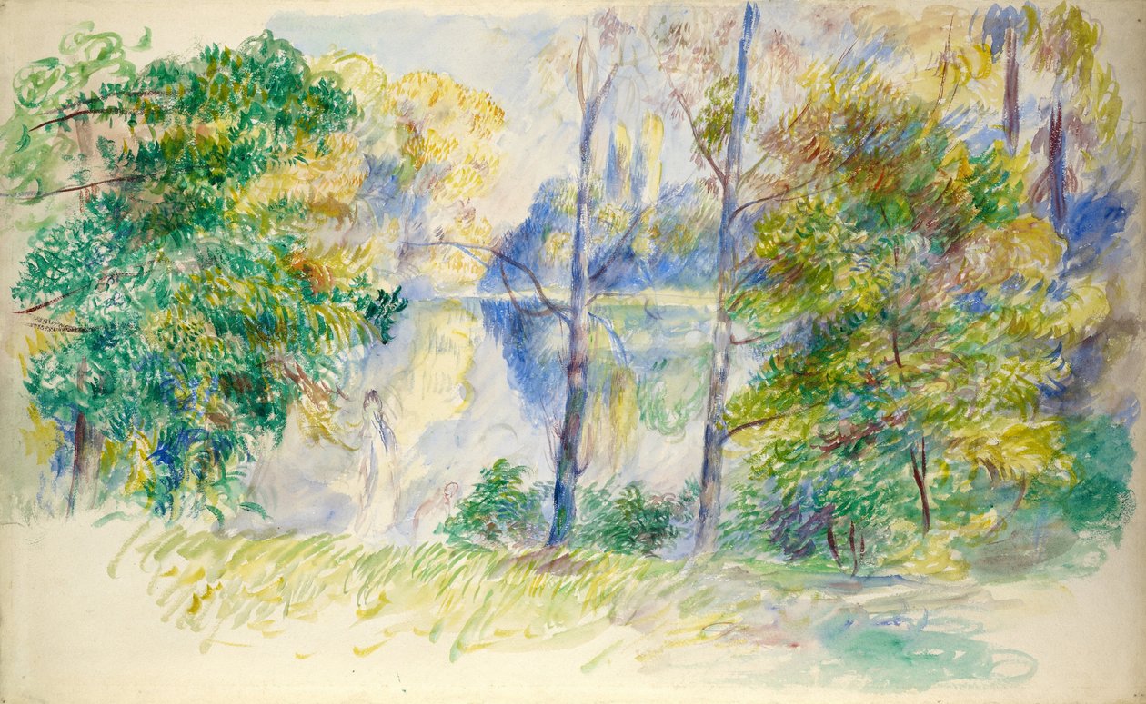 Bir Parkın Görünümü by Pierre Auguste Renoir