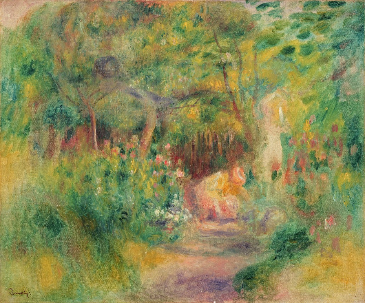 Kadın Bahçıvanlığı, 1895 dolayları by Pierre Auguste Renoir
