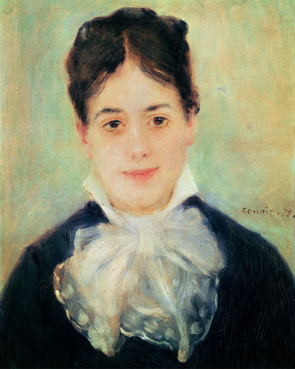 Gülümseyen Kadın, 1875 by Pierre Auguste Renoir
