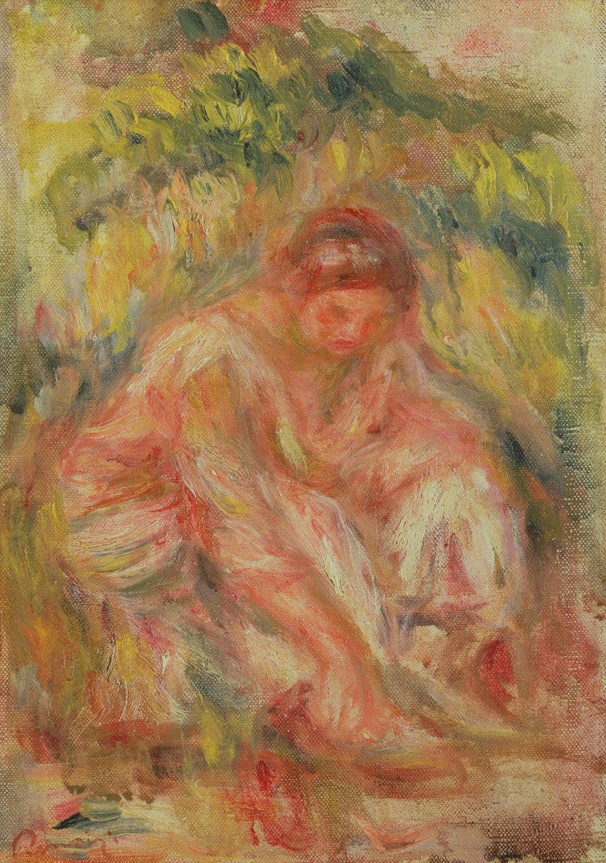 Manzarada Dinlenen Kadın, 1916 by Pierre-Auguste Renoir