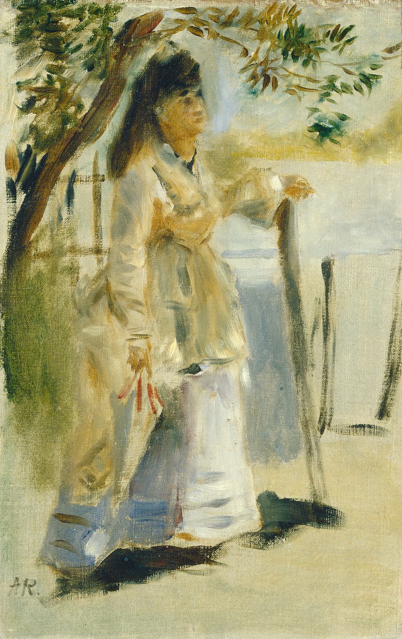 Çitin Yanındaki Kadın, 1866 by Pierre Auguste Renoir