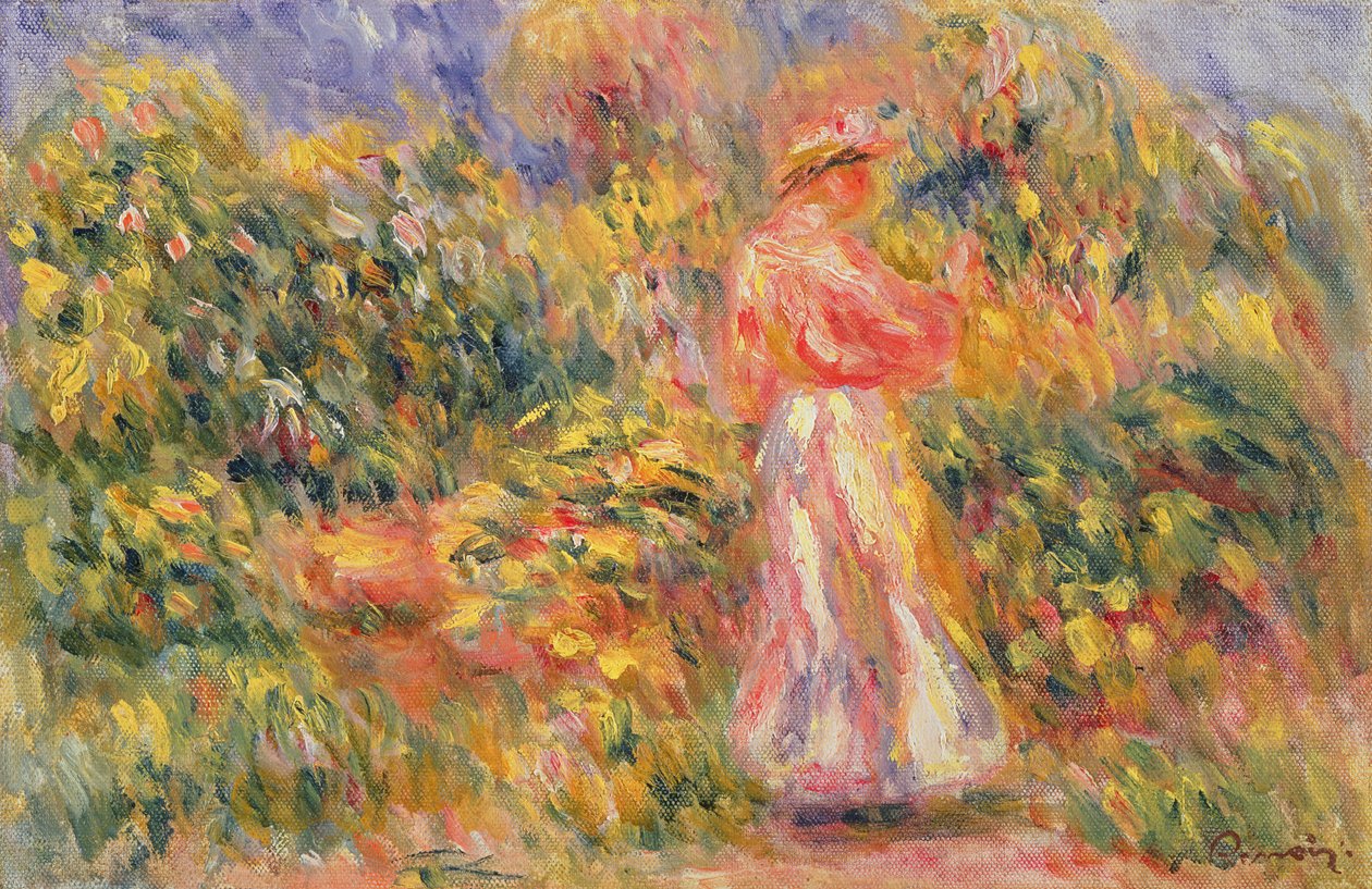 Manzaradaki Kadın, 1916 by Pierre Auguste Renoir