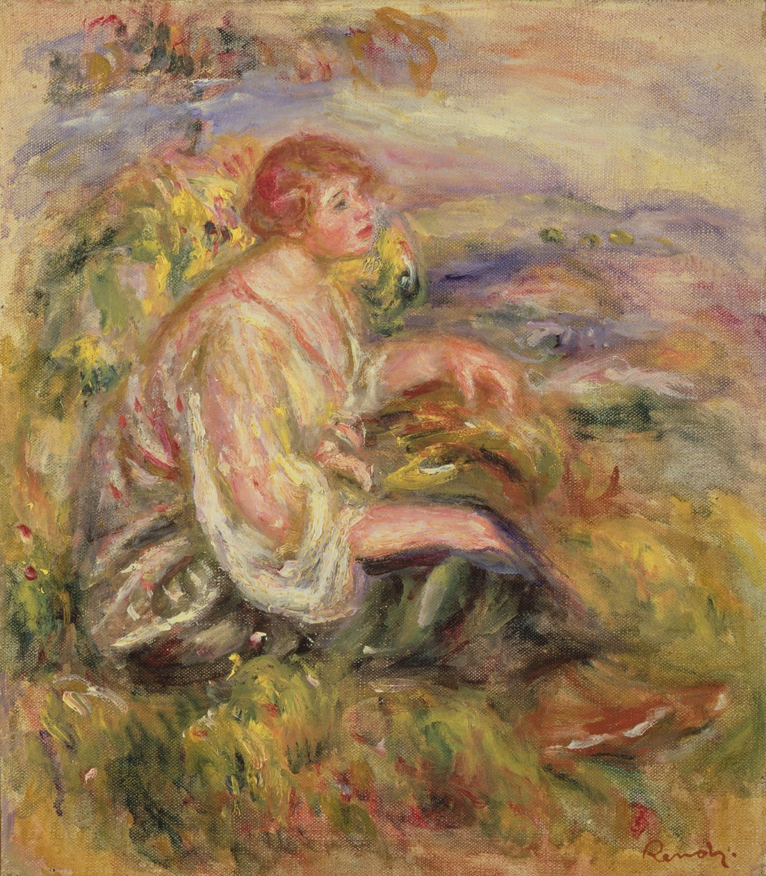 Yamaçtaki Kadın, 1916-18 dolayları by Pierre Auguste Renoir