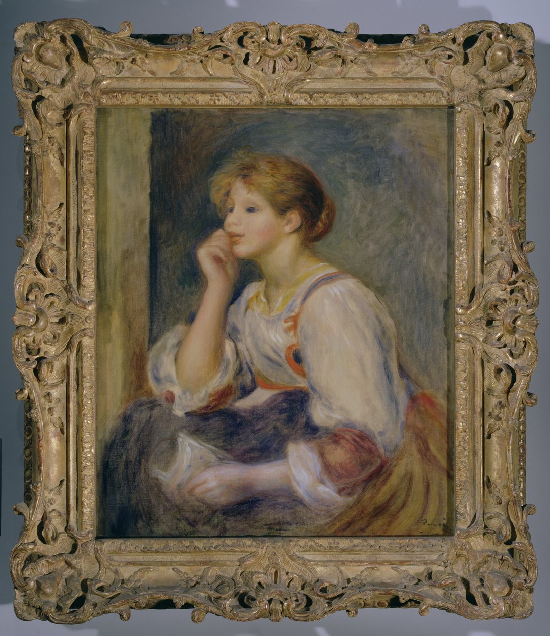 Mektuplu kadın, 1890 dolayları by Pierre Auguste Renoir