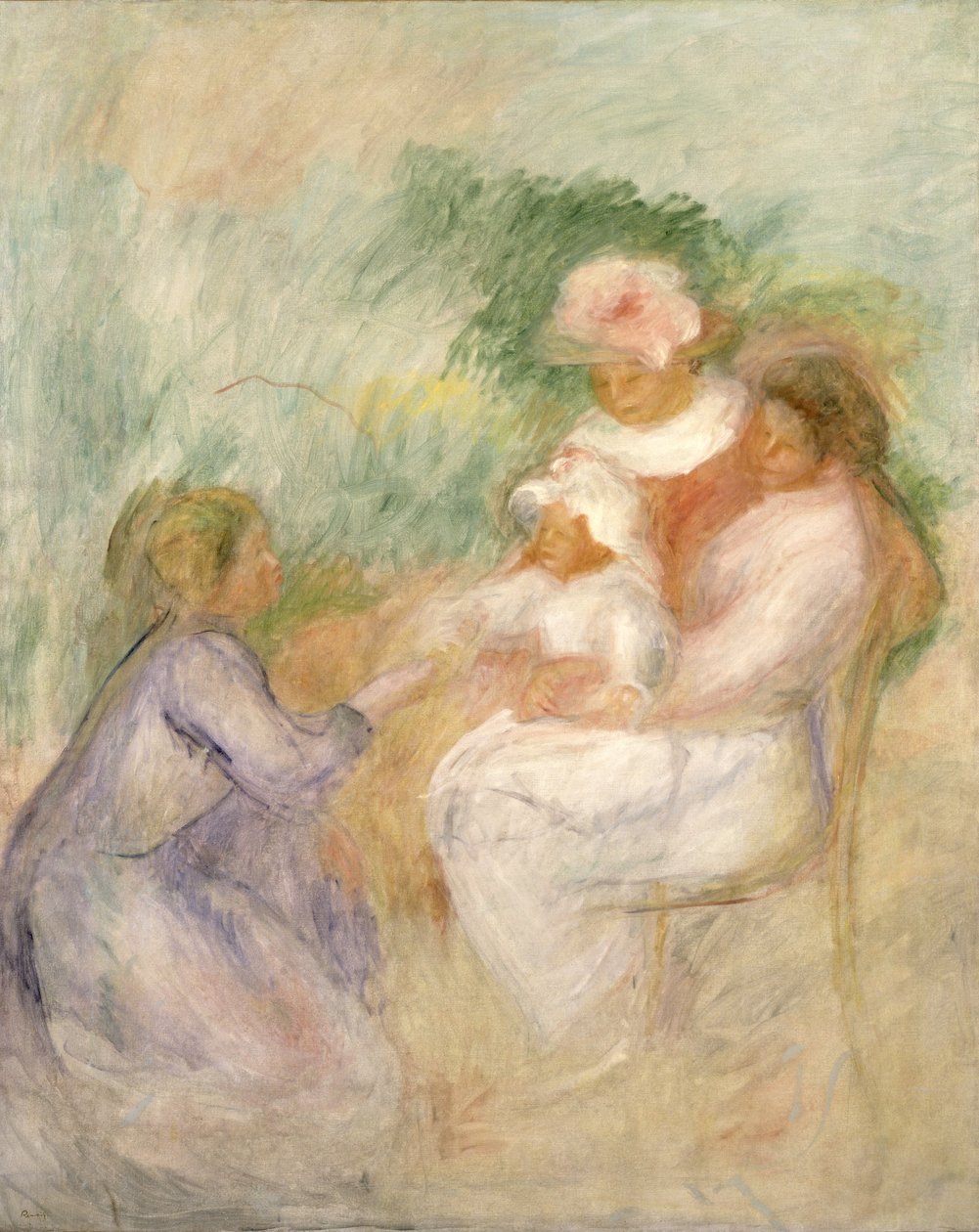 Kadın ve Çocuk, c.1896 by Pierre Auguste Renoir