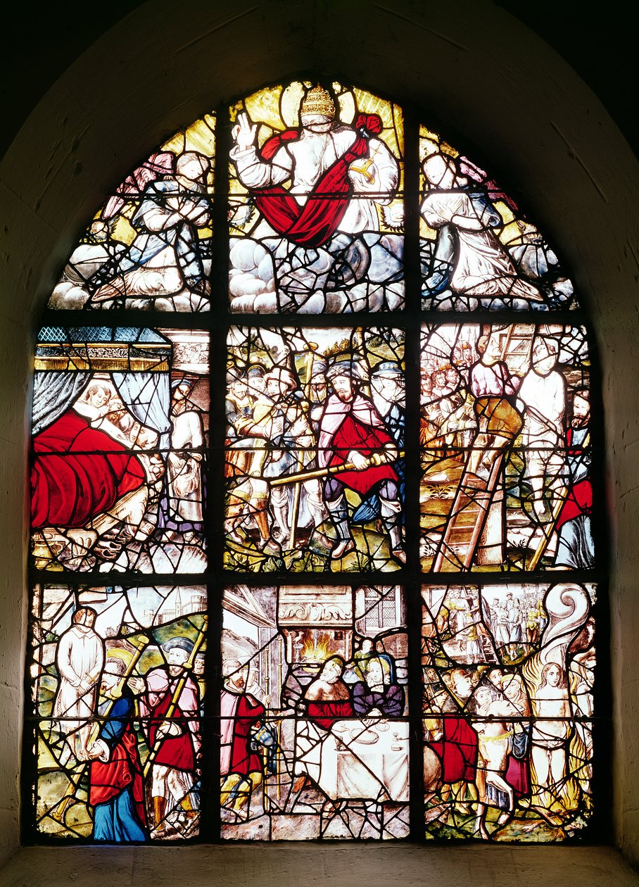 St. James of Compostela Hacılarının Penceresi, 1593 (vitray) by Pierre Bacon