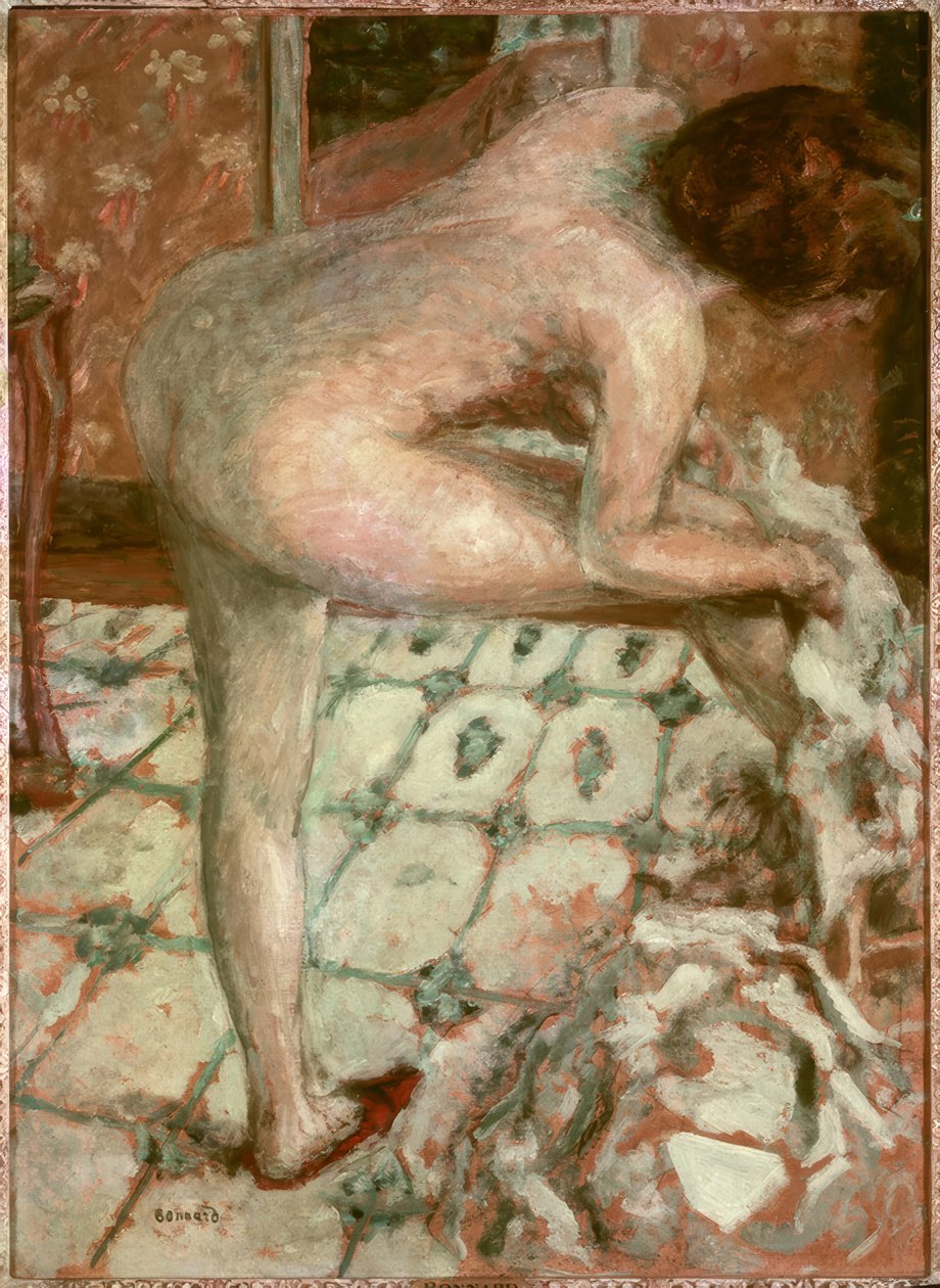 Banyodan sonra veya Turuncu banyo by Pierre Bonnard